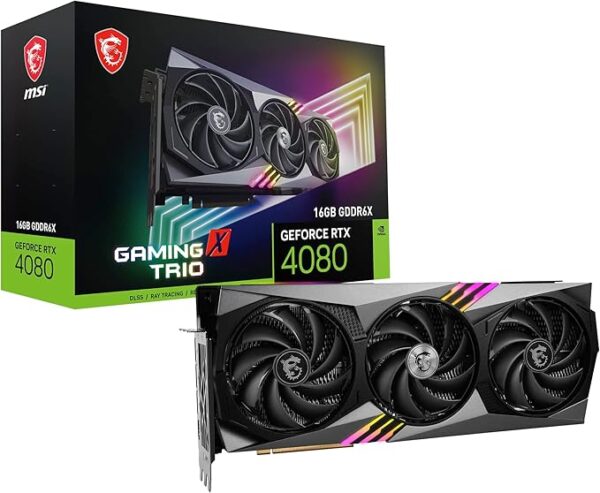 MSI Gaming GeForce RTX 4080 16GB GDDR6X Graphics Card (Gaming X Trio)