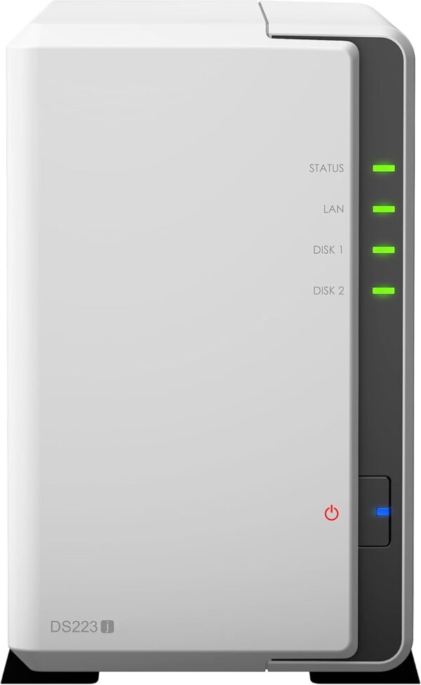 Synology DiskStation DS223J Network Attached Storage Drive (White) - Image 5