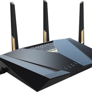 ASUS RT-BE88U Dualband WiFi 7 AiMesh Extendable Performance Router – 802.11be, 8 Streams, 10G Ports, Enhanced Security, Easy Setup – Black