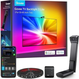 Govee TV Backlight 3 Lite with Fish-eye Correction – 55-65 Inch TVs